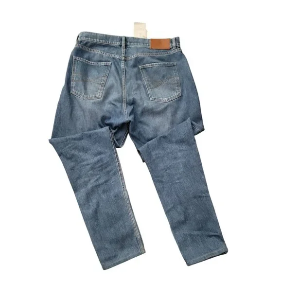 Brunello Cucinelli Luxury Denim Dark Blue Acid Wash, Iconic Fit Jeans - IT 48 (3 - Picture 2 of 7